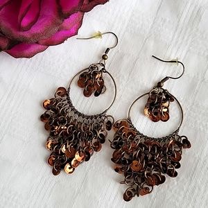 🔥3/$15 bronze dangle earrings